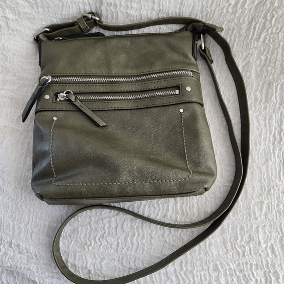 INC International Concepts Riverton‎ Crossbody Olive Green Bohemian Casual bag - Picture 9 of 16